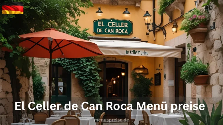 El Celler de Can Roca Menü preise
