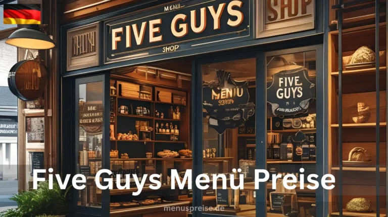 Five Guys Menü Preise