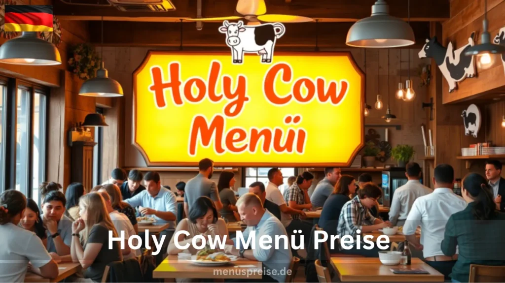 Holy Cow Menü Preise