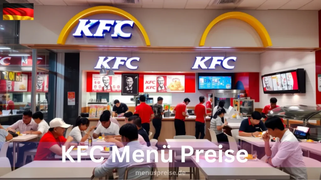 KFC Menü Preise