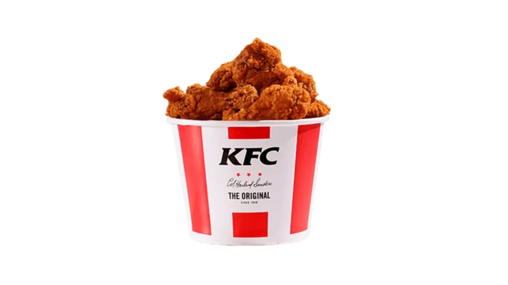 KFC Menü items Aktionen