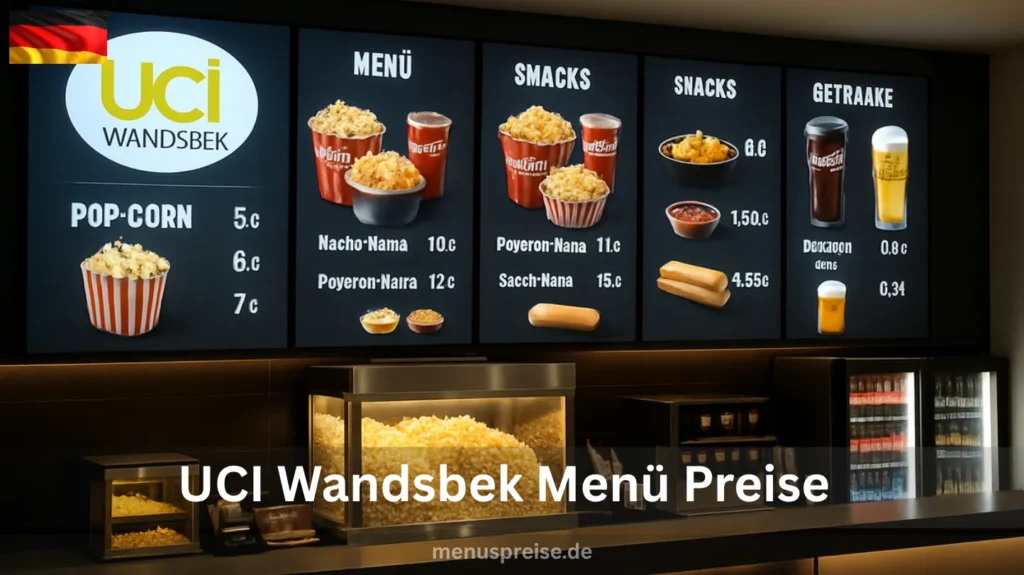 UCI Wandsbek Menü Preise