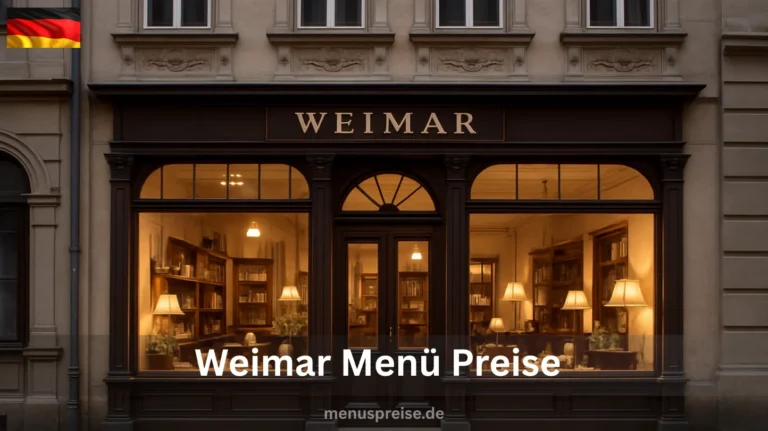 Weimar Menü Preise