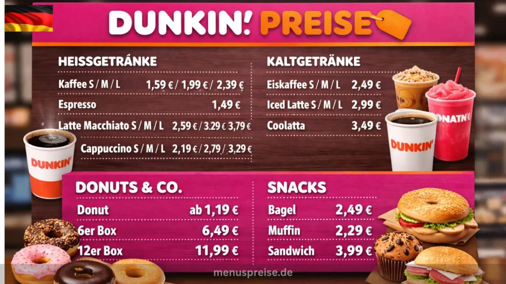 Dunkin Donuts Preis