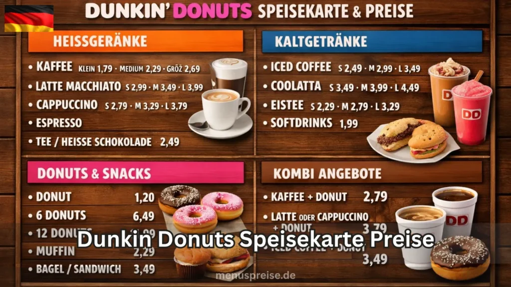 Dunkin Donuts Speisekarte Preise