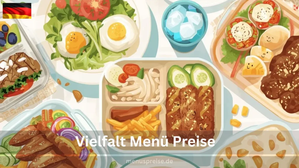 Vielfalt Menüs Preise