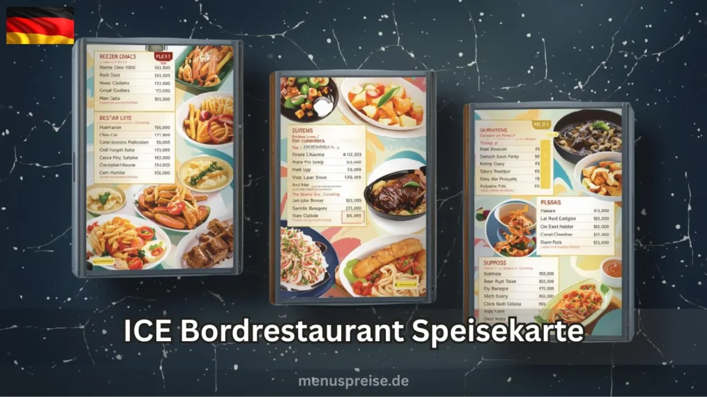 ICE Bordrestaurant Menü Preise