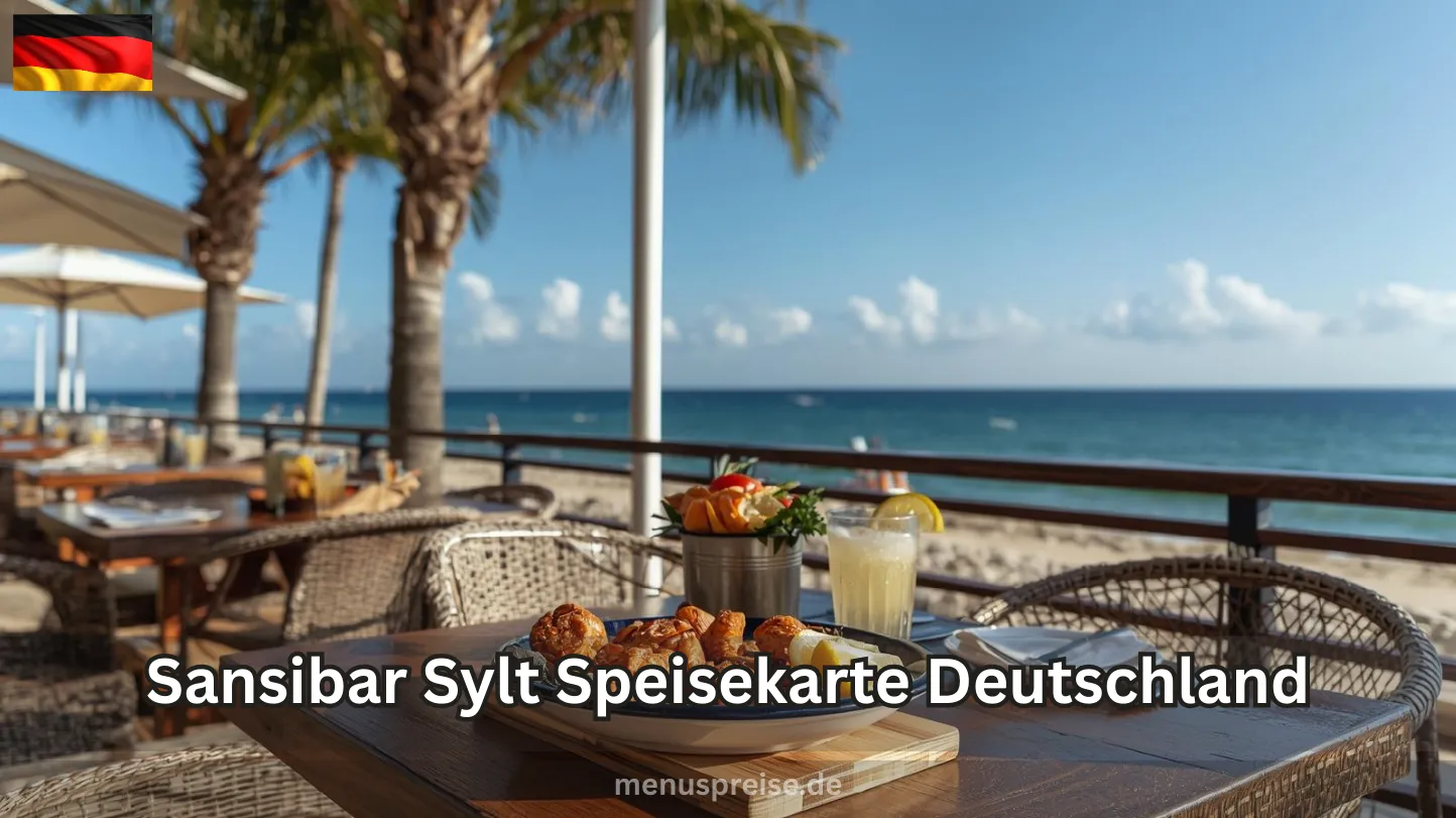 Sansibar Sylt Speisekarte