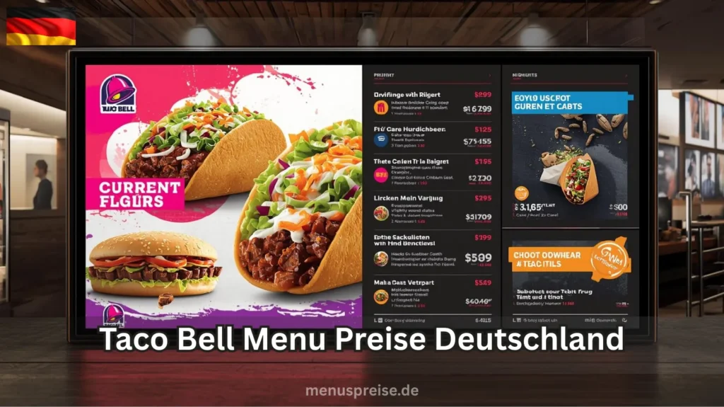 Taco Bell Menü Preise